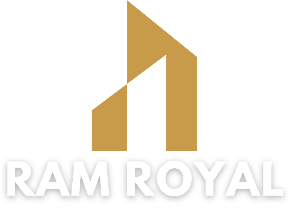 Ram Royal Interiors original gold and white logo